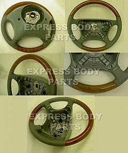 For Sale: Brand New W220 00-06 S-Class Leather/Wood Steering Wheels-w220_gray_w-light_wood.jpg