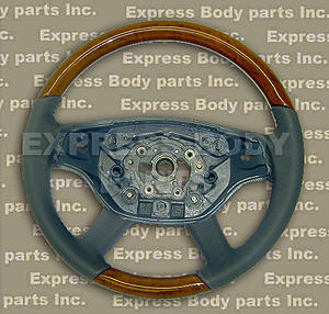 For Sale: Brand New W221 S-Class Black Leather w/ Wood Steering Wheels-w221-gray-light-wood.jpg