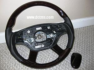 DCT MOTOR SPORTS SPORT WOOD-LEATHER STEERING WHEEL + Bonus item! 9 shipped!-w221_wood_sport_cell-cover-combo_001.jpg