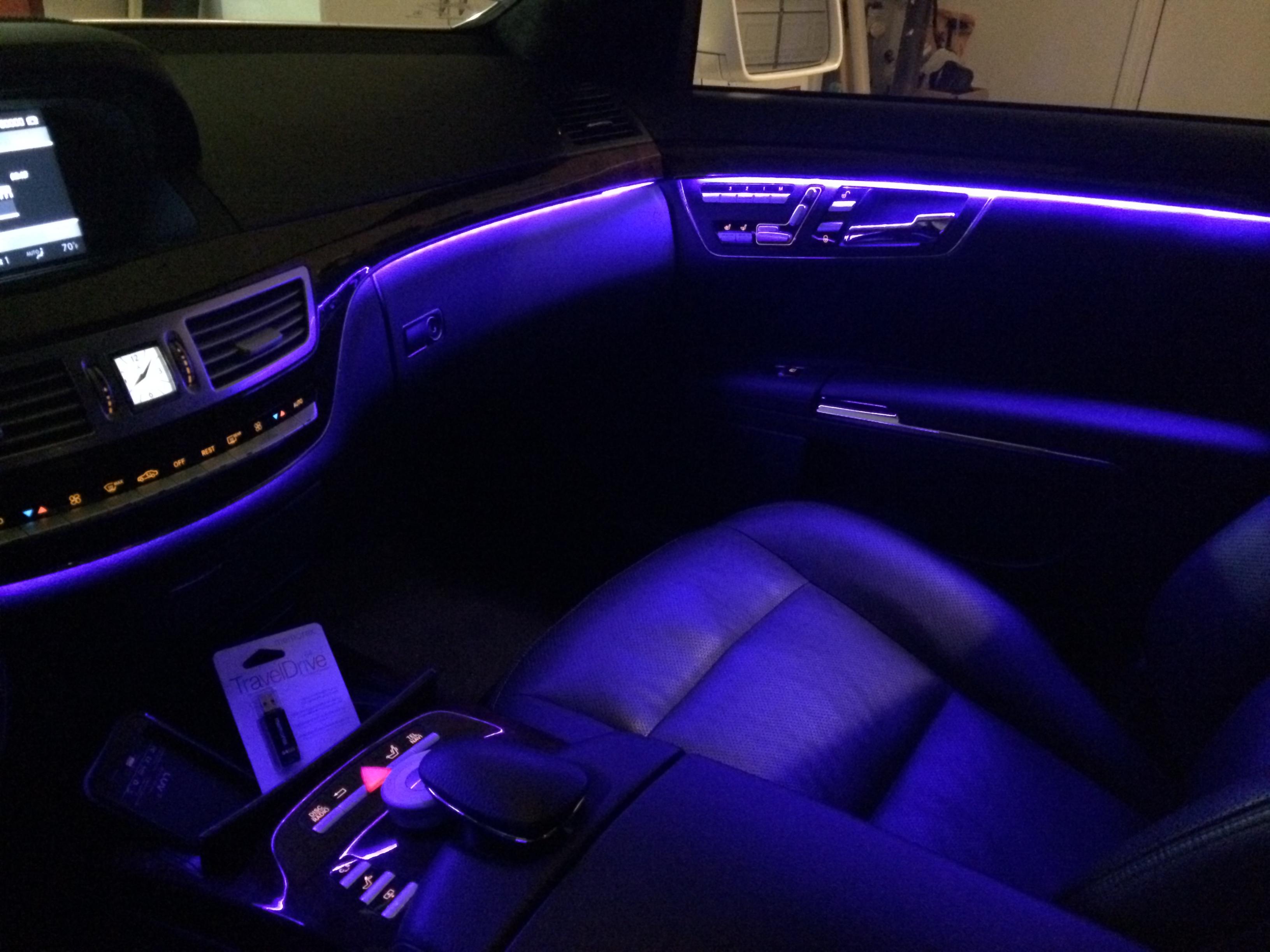 RGB LED Color-Changing Interior Dash Trim Ambient Lighting Kit