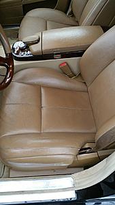 Leather smart repair on a Mercedes leather seat, HBC system B1 is
