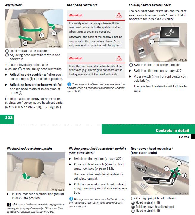 Head rest removal 