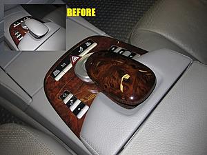 Nice to have item!! W221 wood grain cell phone pad cover-beforeafter_01.jpg