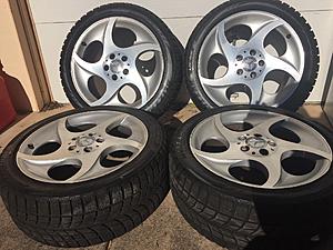 SL 500 rims and snow tires for sale-image.jpeg