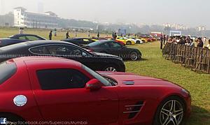 My SLS at Supercar event Mumbai-supercar-2013-1.jpg