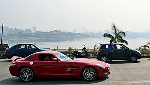 My SLS at Supercar event Mumbai-supercar-2013-15.jpg