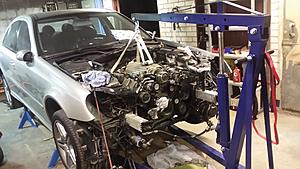 Got my E55 project going! OP and timing chain etc!-20141121_183107.jpg