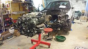 Got my E55 project going! OP and timing chain etc!-20141121_225042.jpg