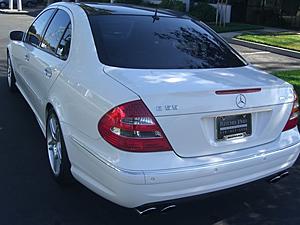2004 E55 AMG Kompressor Benz White/Black Panoramic Roof etc .9k or open to trades-benzfrontleft005.jpg