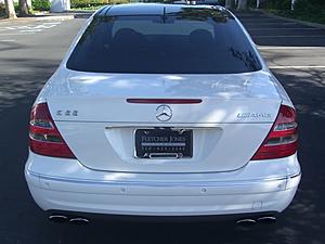 2004 E55 AMG Kompressor Benz White/Black Panoramic Roof etc .9k or open to trades-benzfrontleft007.jpg