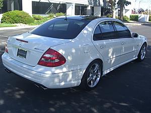 2004 E55 AMG Kompressor Benz White/Black Panoramic Roof etc .9k or open to trades-benzfrontleft008.jpg
