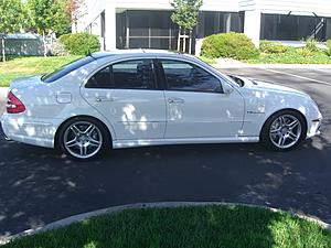 2004 E55 AMG Kompressor Benz White/Black Panoramic Roof etc .9k or open to trades-benzfrontleft010.jpg
