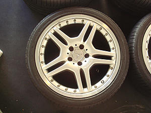 F/S 19" Original Silver SL65 AMG Split Spoke Wheels and Tires-dsc00644.jpg