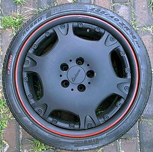 FS: 18&quot; Staggered Lorinser LM2 Flat Black w/ Red Strip Around Lip SHARP!!-l1050653.jpeg