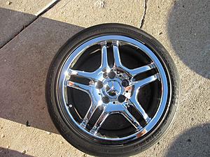 Set of (4) Mercedes CLK55 AMG Chrome Factory OEM 17 Wheels C E SLK-img_0685.jpg