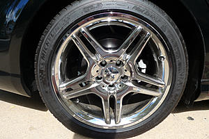 F/S: 06 CLS500 OEM AMG chrome wheels w/ almost new Michelin Pilot Sport 3 Tires-p1100026.jpg