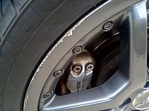 WTT/feeler:  OEM W215 CL65 rims/tires-light-curb-rash-2-.jpg