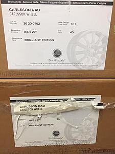 NEW in Box 20" x 8.5" &amp; 20" x 10.5" Carlsson RAD Wheels &amp; Tires W221 S550-unnamed6.jpg