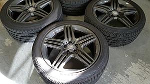 19 inch Triple 5 spoke AMG wheels + Tires + TPMS (w221 takeoffs)-20160514_174559_resized.jpg