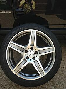 FS (4) Genuine Mercedes-Benz E63 AMG wheels and tires including TPMS-wjz9c5hh.jpg