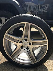 FS (4) Genuine Mercedes-Benz E63 AMG wheels and tires including TPMS-75ptx2kh.jpg