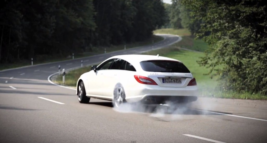 Chris Harris Drives the CLS 63 Wagon Smoking and Sideways