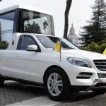 This is the 2013 Mercedes Popemobile