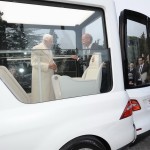 This is the 2013 Mercedes Popemobile