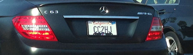 Photo of the Week: C63 AMG with BMW M License Plate Frame