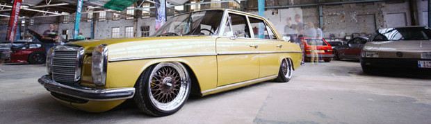 A Slammed 1975 W115 Benz to Spark Your Vintage-Car Craving