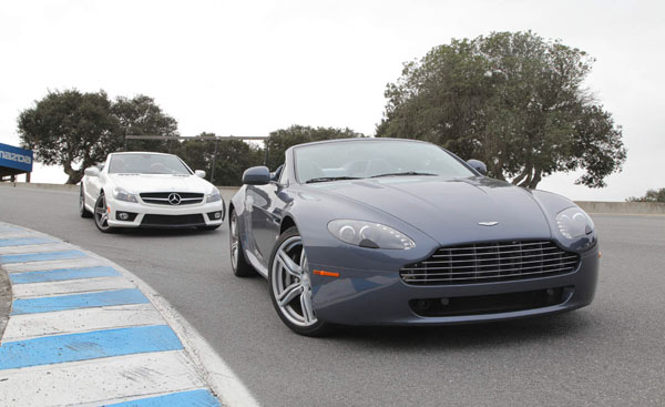 Aston Martin V8 Vantage Roadster vs. Mercedes-Benz SL63 AMG