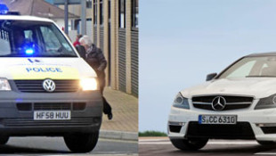 Mercedes-Benz C63 AMG Outruns Swedish Cops – Twice