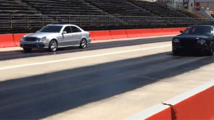 Drag Race: E55 AMG Out-Muscles American Muscle … Again