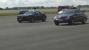 E55 AMG kills Camaro, then jousts with GT-R