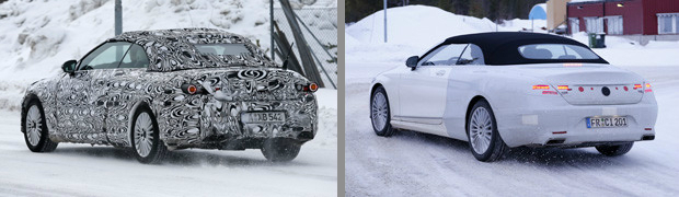 Mercedes Caught Snow Testing New C-Class and S-Class Cabrios