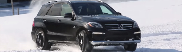 This Is How You Drive an ML63 AMG in the Snow