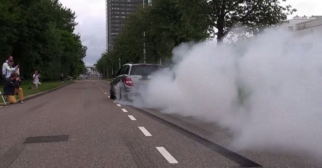 Supercharged Weistec C63 Does Killer Burnout