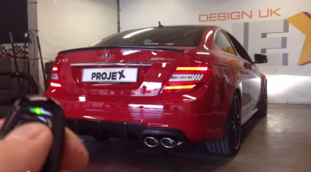 Mercedes C63 AMG fitted with IPE exhaust mid