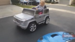 Three-Year-Old Drifts the Tires Off a G-Wagen