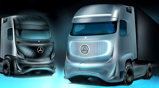 Mercedes-Benz New Commerical Truck Line Inspired by… Daft Punk?