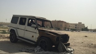 Burnt G63 AMG Left for Dead in Saudi Arabia