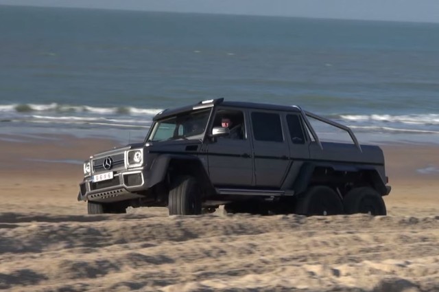 G63 6×6 Kicks Sand in the Faces of Wimpy Beach Goers