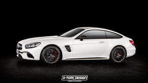 Fixed Roof Mercedes SL Rendered