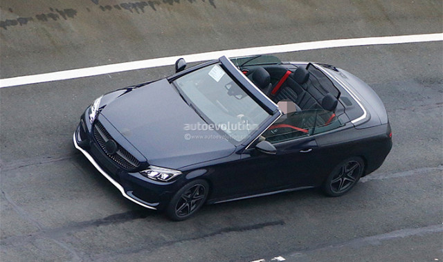 2017 Mercedes-Benz C-Class Convertible Coupe Looks Good in Spy Gear
