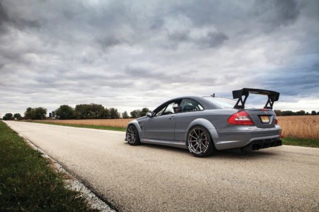 Tuned CLK63 AMG Spits Flames!