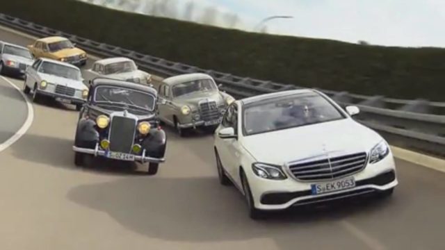 Mercedes Celebrates E-Class Heritage With Vintage Models