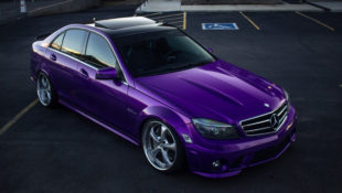 Amethyst Mercedes-Benz C63 Is a Stone Cold Star