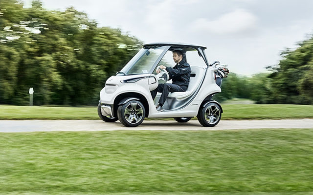 Mercedes-Benz Turned a smart Into a Laughably Luxurious Golf Cart