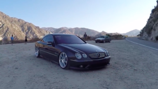 Ridin’ low in a Bagged Mercedes-Benz CL55 AMG