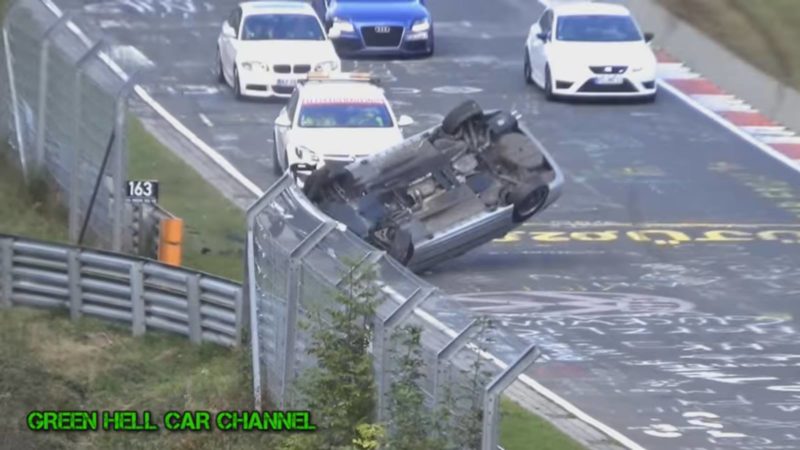BMW Flips at the Nurburgring in Front of Officials